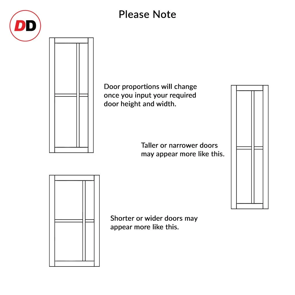 Bespoke Handmade Eco-Urban® Marfa 4 Pane Double Absolute Evokit Pocket Door DD6313SG - Frosted Glass - Colour Options