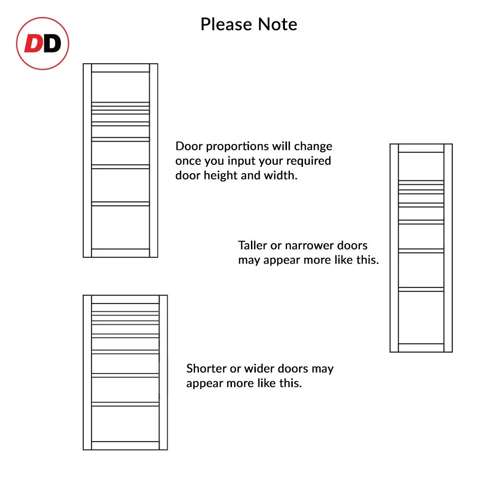 Bespoke Handmade Eco-Urban® Oslo 7 Panel Single Evokit Pocket Door DD6400 - Colour Options