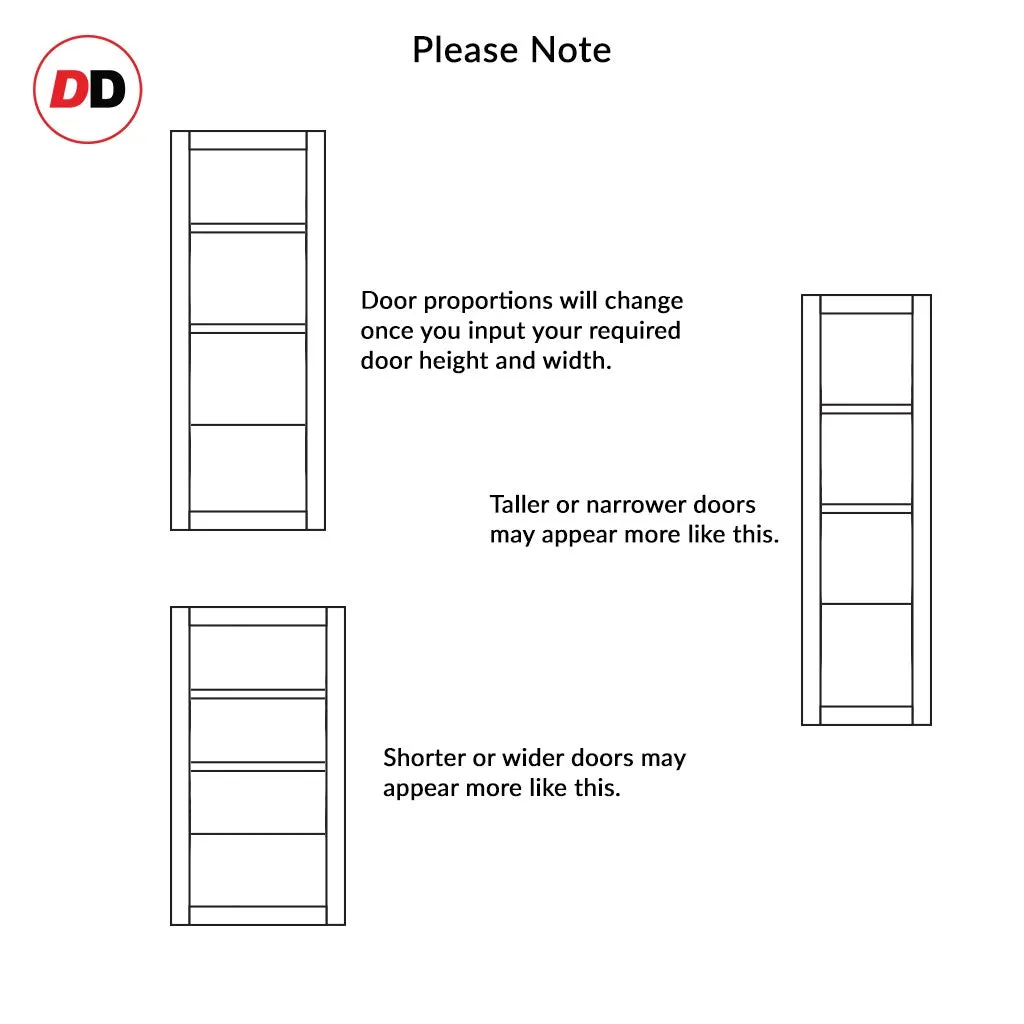 Bespoke Handmade Eco-Urban® Staten 3 Pane 1 Panel Double Absolute Evokit Pocket Door DD6310SG - Frosted Glass - Colour Options