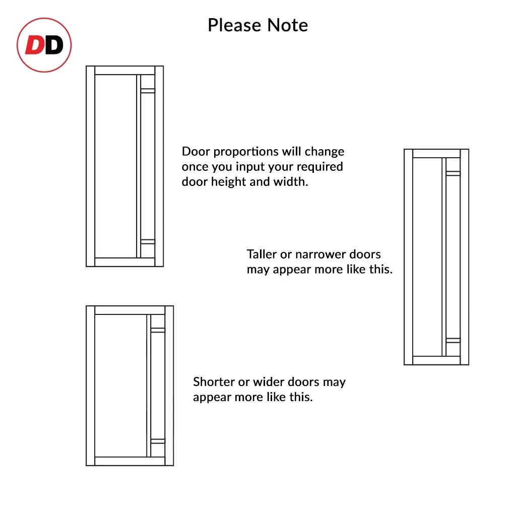 Bespoke Handmade Eco-Urban® Suburban 4 Pane Double Absolute Evokit Pocket Door DD6411G Clear Glass(2 FROSTED CORNER PANES)- Colour Options