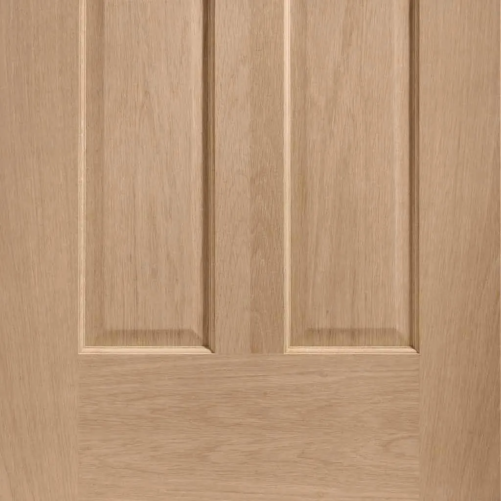 Bespoke Malton Oak Glazed 4 Door Maximal Wardrobe and Frame Kit - Prefinished