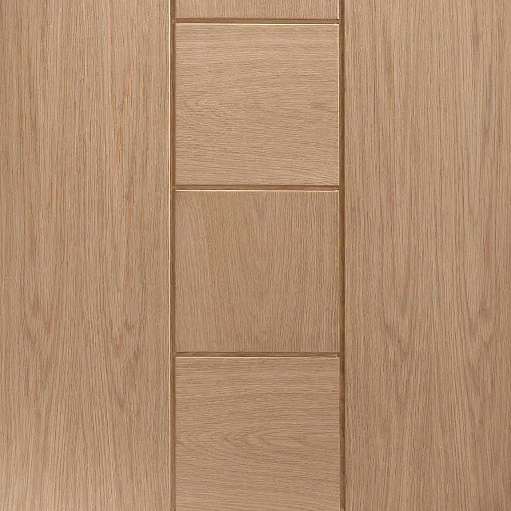 Bespoke Messina Oak Flush 3 Door Maximal Wardrobe and Frame Kit - Prefinished