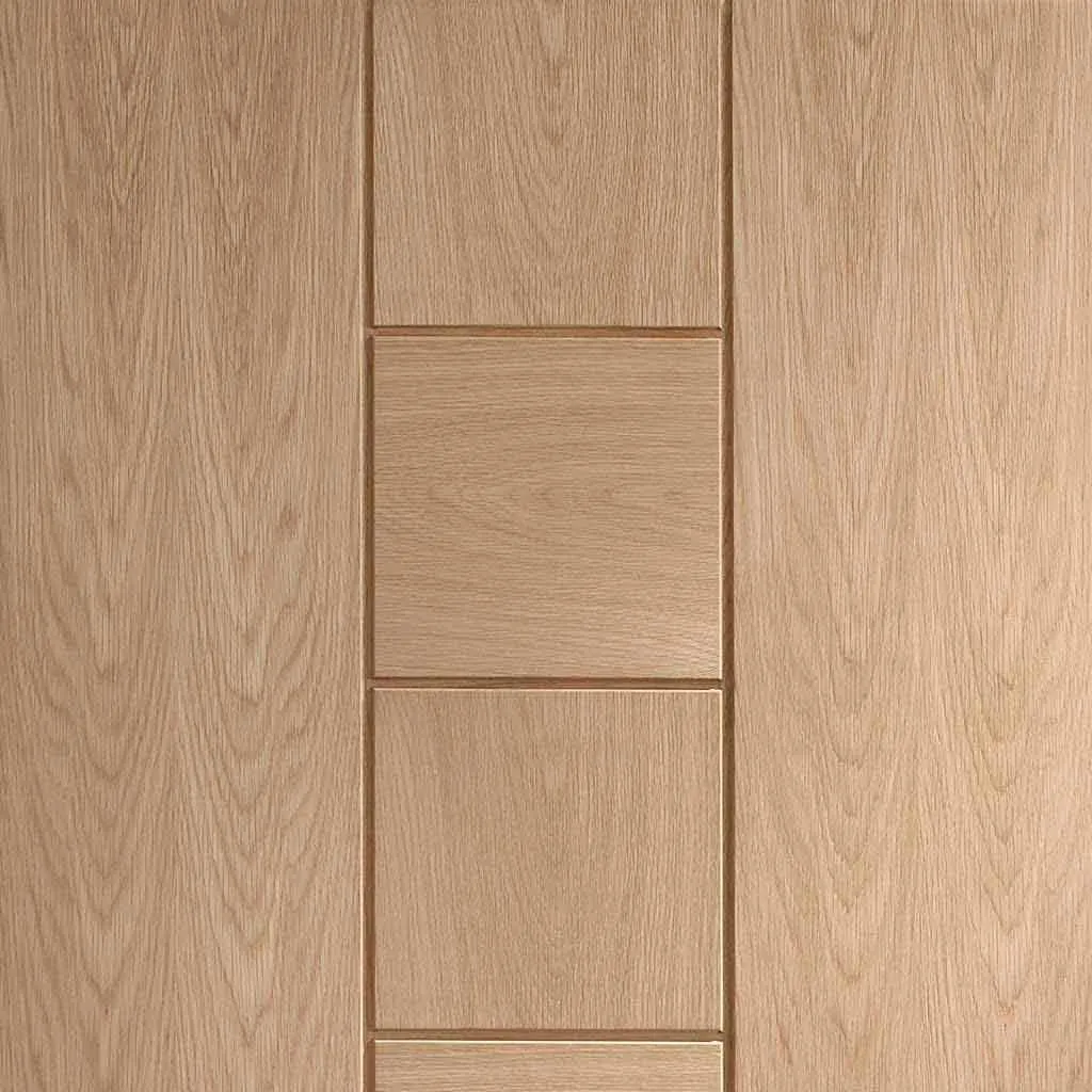 Bespoke Messina Oak Flush 3 Door Maximal Wardrobe and Frame Kit - Prefinished