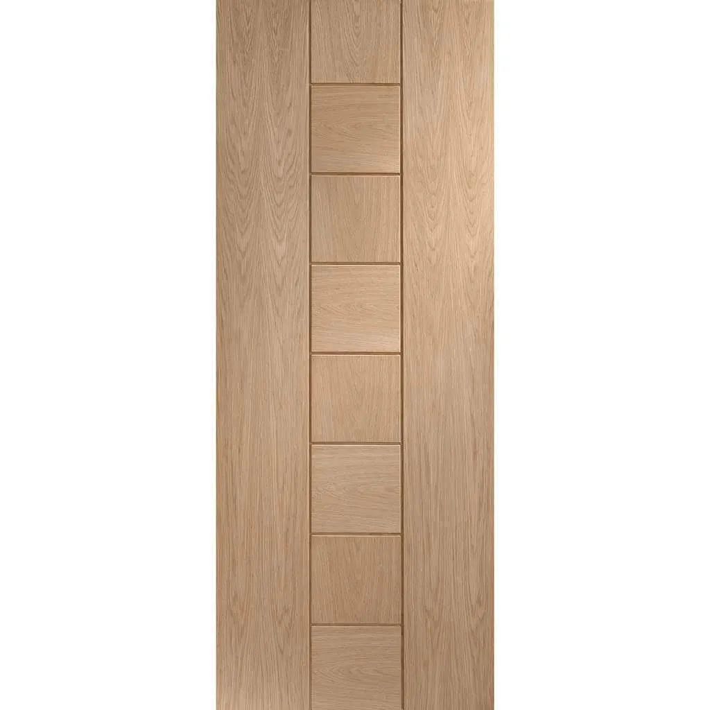 Bespoke Messina Oak Flush 3 Door Maximal Wardrobe and Frame Kit - Prefinished