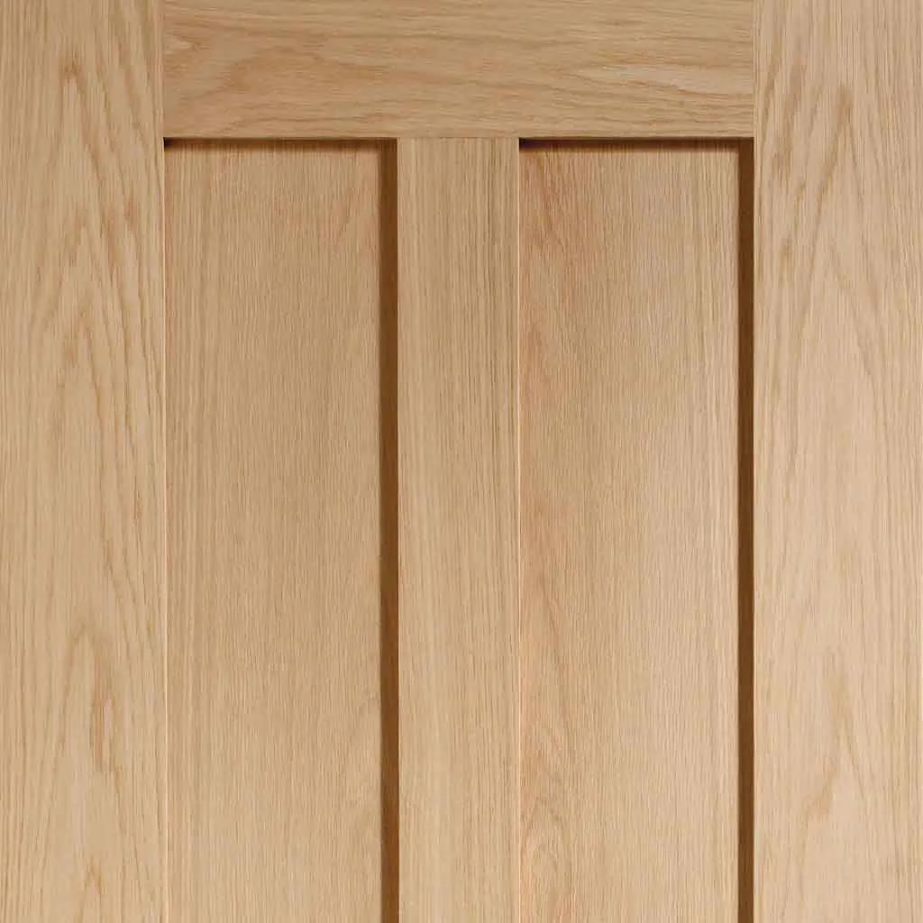 Bespoke Novara Oak 2 Panel 2 Door Maximal Wardrobe and Frame Kit