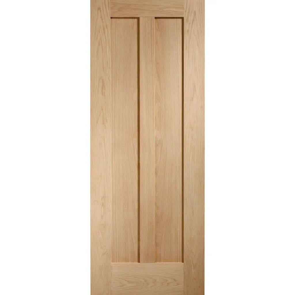 Bespoke Novara Oak 2 Panel 2 Door Maximal Wardrobe and Frame Kit