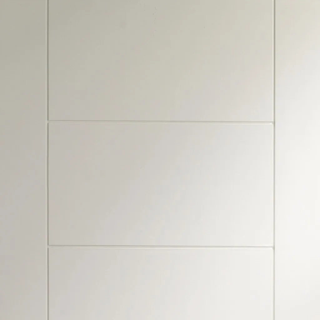 Bespoke Palermo Flush Single Frameless Pocket Door - White Primed