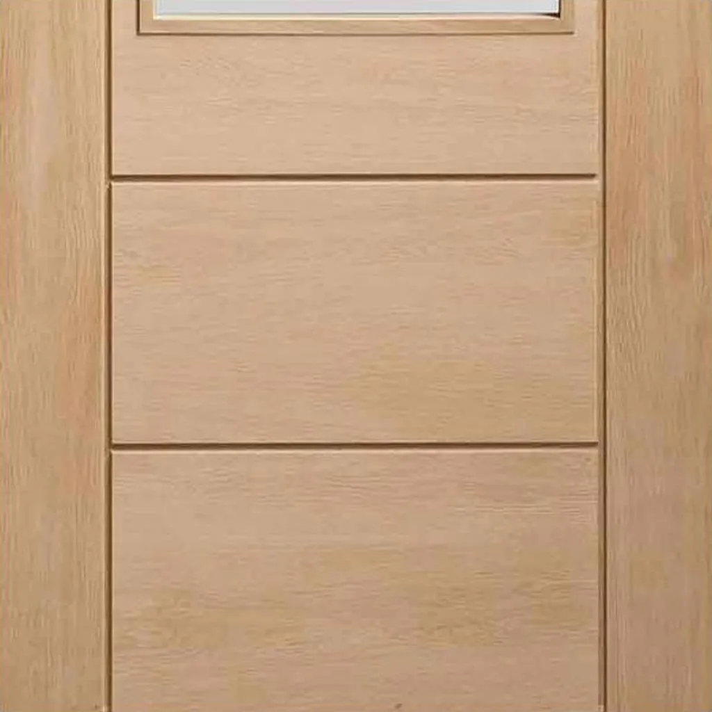 Bespoke Palermo Oak 2XG Glazed 4 Door Maximal Wardrobe and Frame Kit