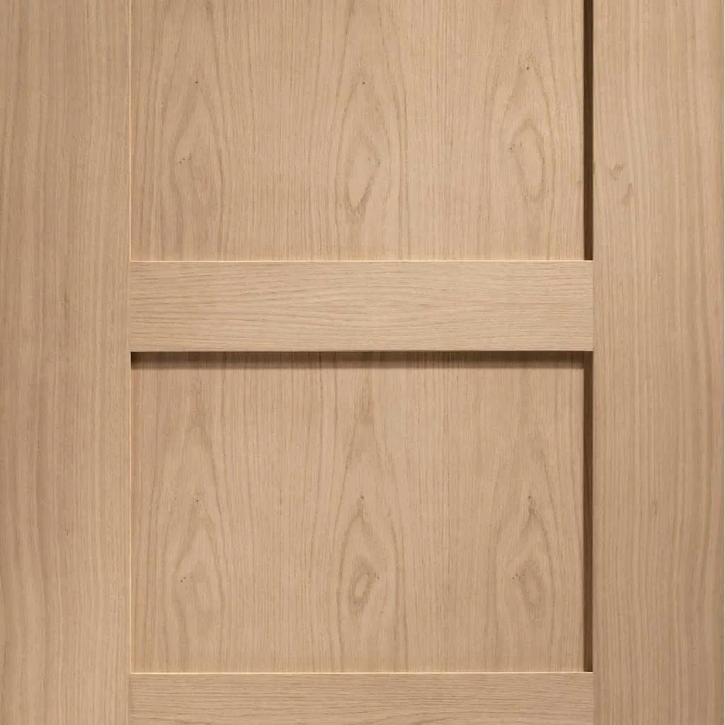 Bespoke Pass-Easi Shaker Oak 4 Panel - 4 Sliding Doors and Frame Kit - Prefinished