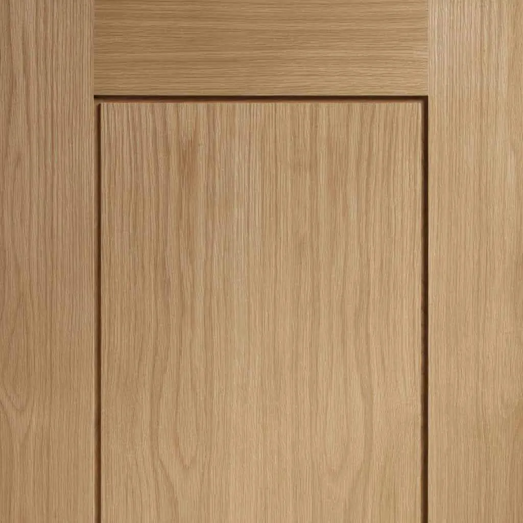 Bespoke Piacenza Oak 2 Panel Flush 2 Door Maximal Wardrobe and Frame Kit - Groove Design