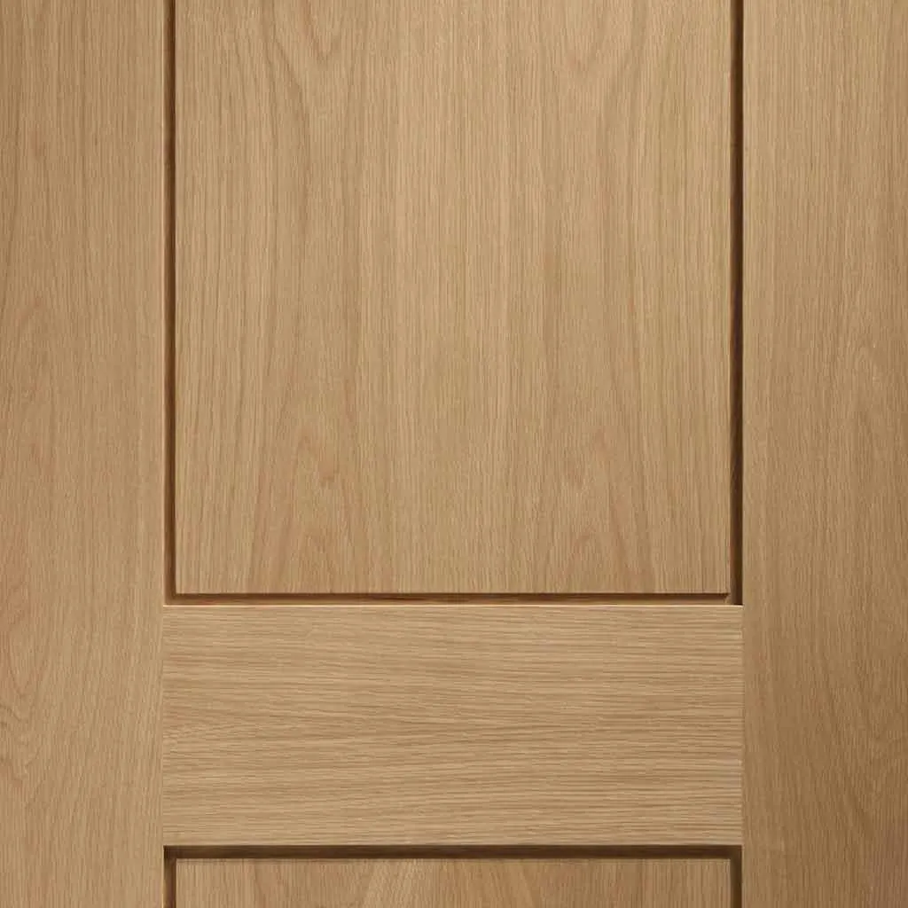 Bespoke Piacenza Oak 2 Panel Flush 2 Door Maximal Wardrobe and Frame Kit - Groove Design