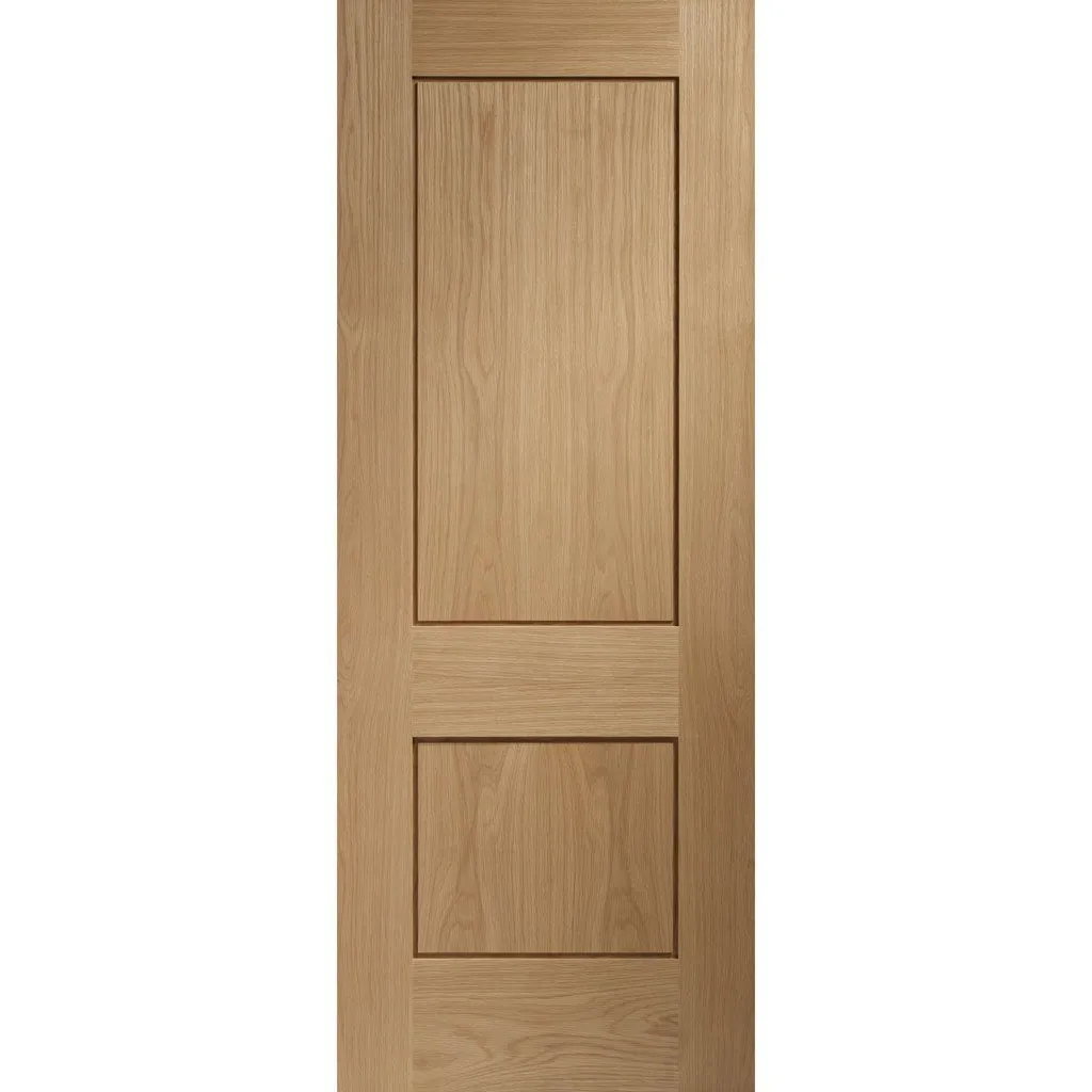 Bespoke Piacenza Oak 2 Panel Flush 2 Door Maximal Wardrobe and Frame Kit - Groove Design