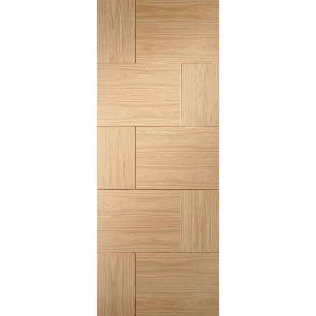 Bespoke Ravenna Oak Flush Single Frameless Pocket Door - Prefinished