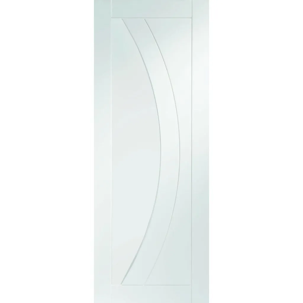 Bespoke Salerno Flush Double Frameless Pocket Door - White Primed