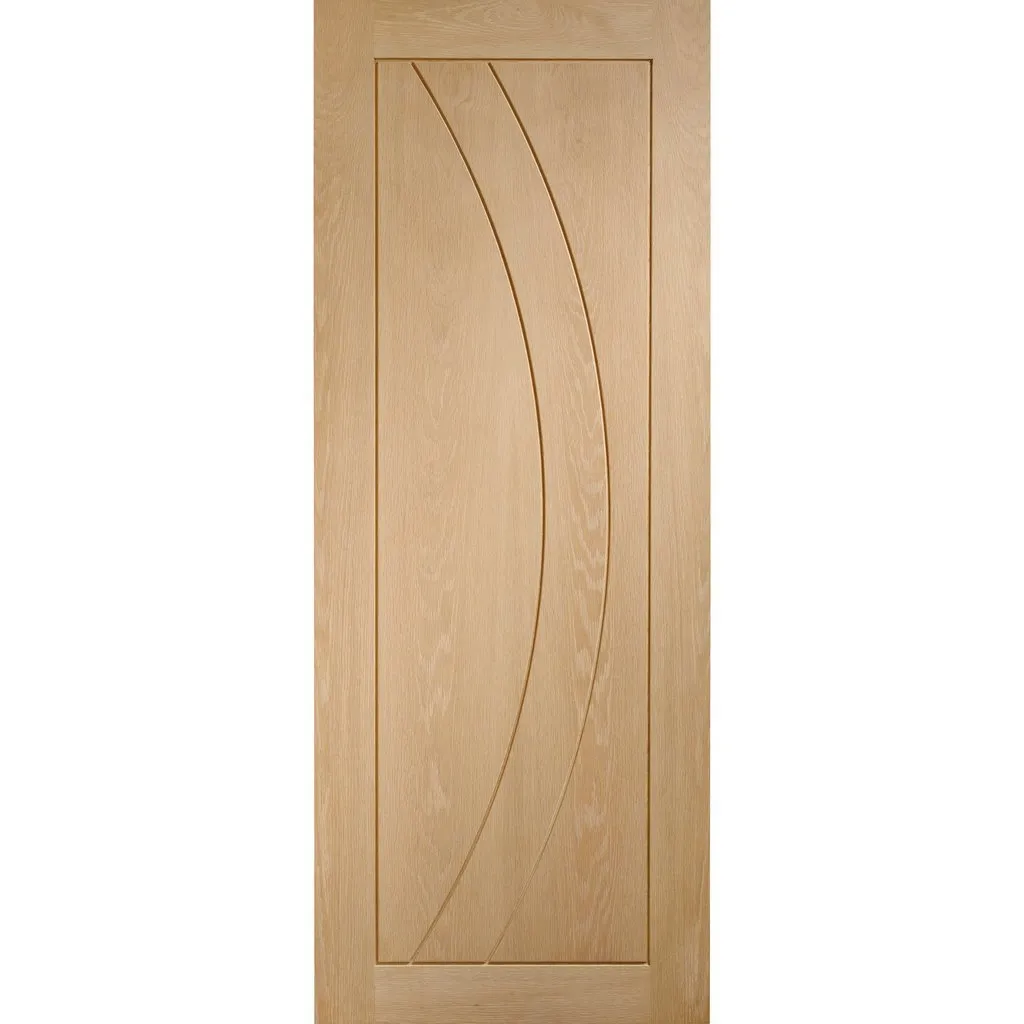 Bespoke Salerno Oak Flush Double Pocket Door