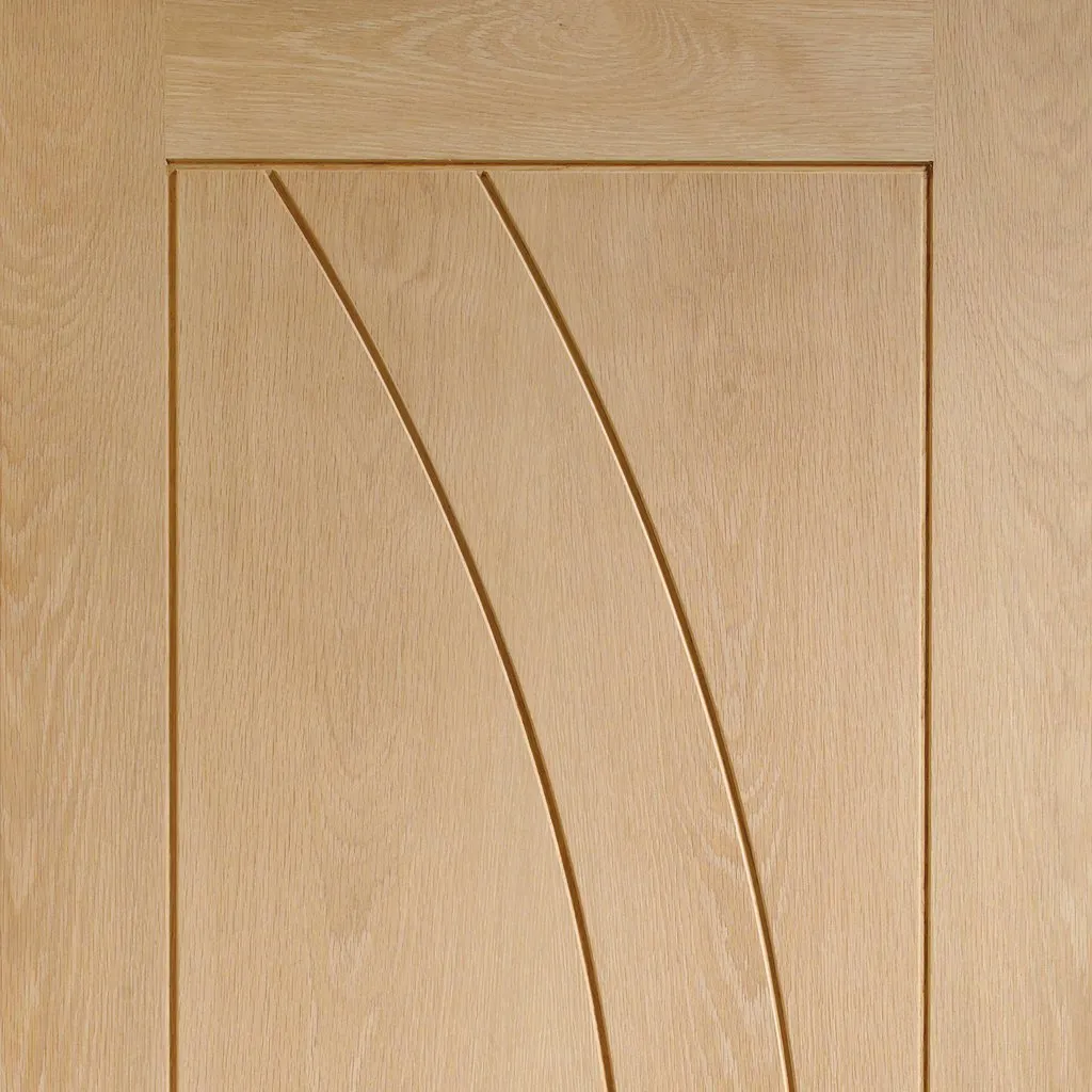 Bespoke Salerno Oak Flush Double Pocket Door