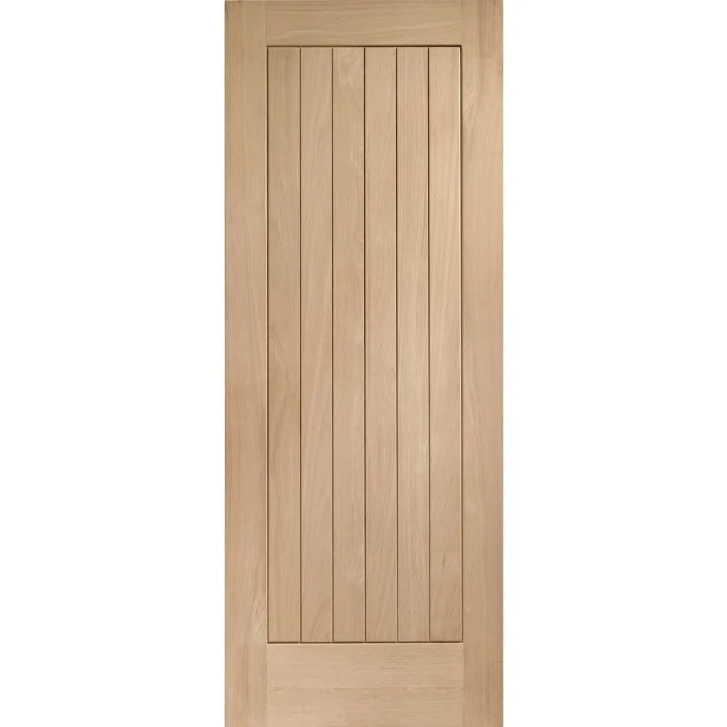 Bespoke Suffolk Oak Double Frameless Pocket Door - Vertical Lining