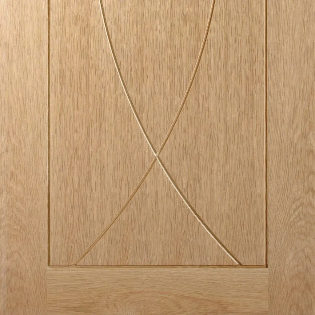 Bespoke Thrufold Pesaro Oak Flush Folding 2 0 Door - Prefinished