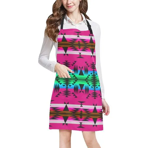 Between the Mountains Pink Apron