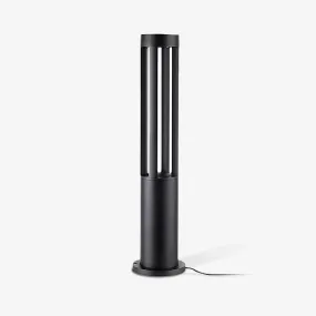 Black Cylindrical Garden Outdoor Light