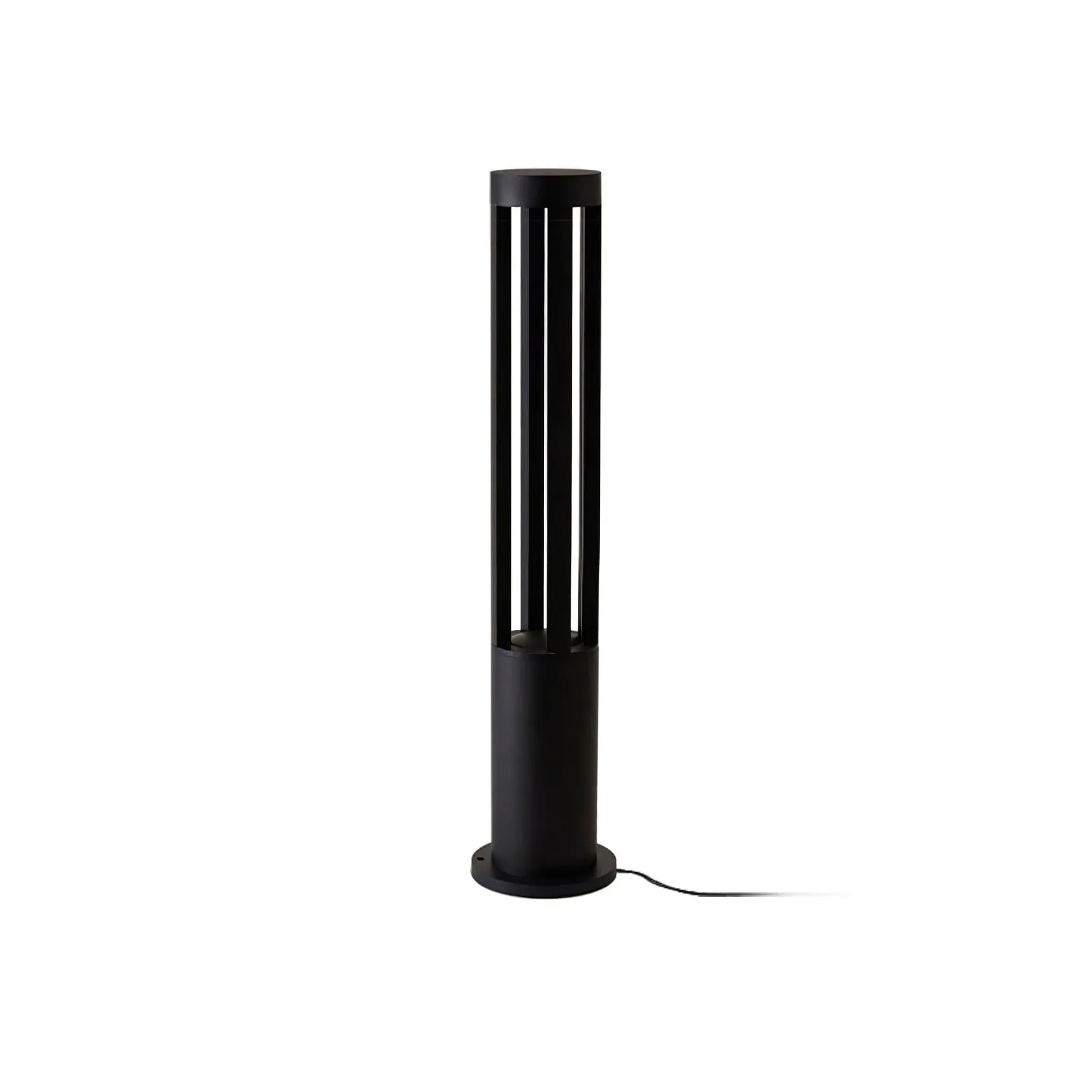 Black Cylindrical Garden Outdoor Light