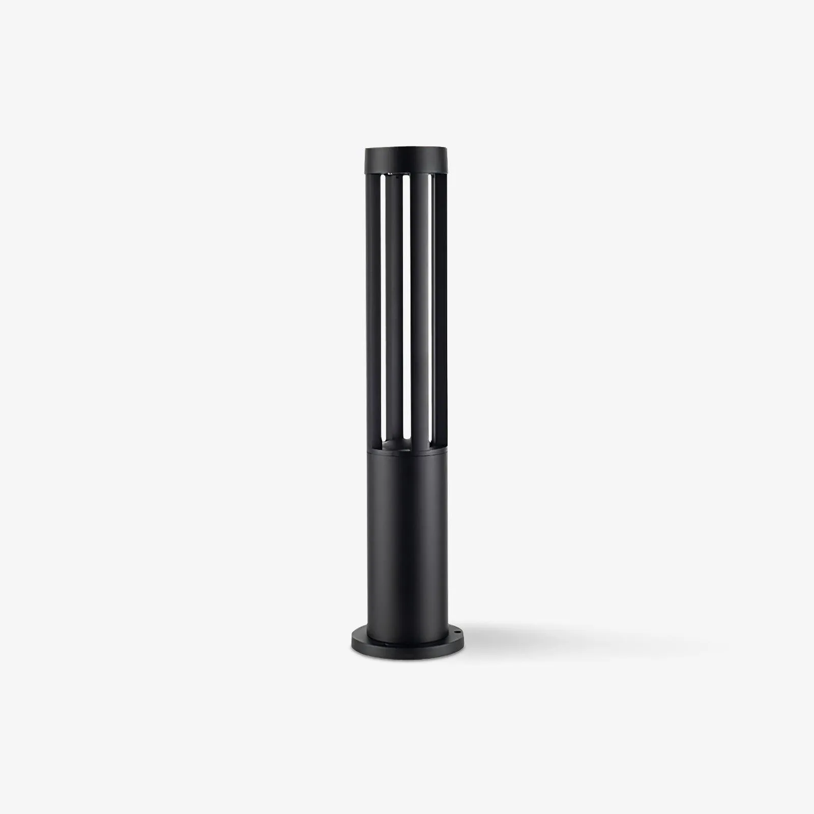 Black Cylindrical Garden Outdoor Light