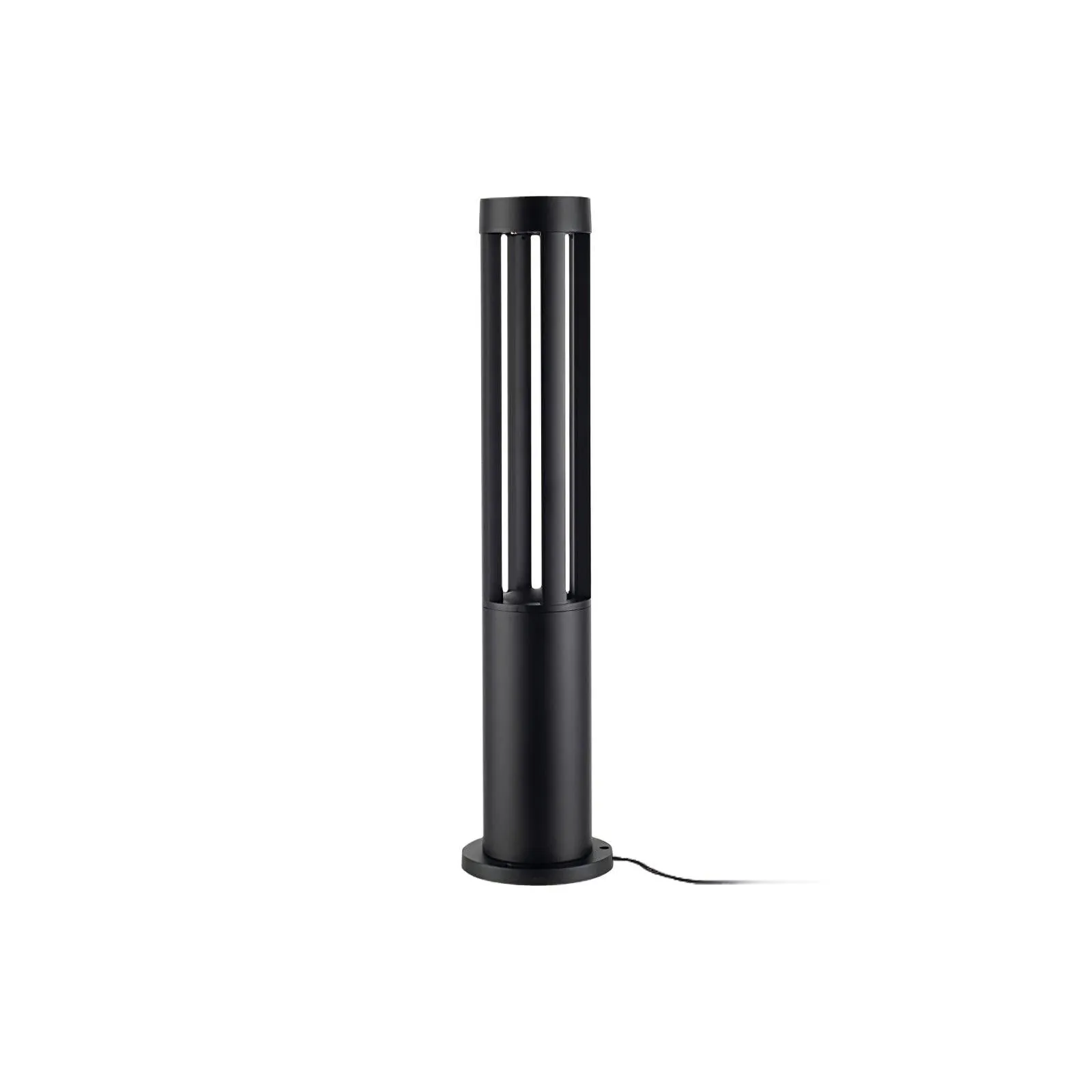 Black Cylindrical Garden Outdoor Light