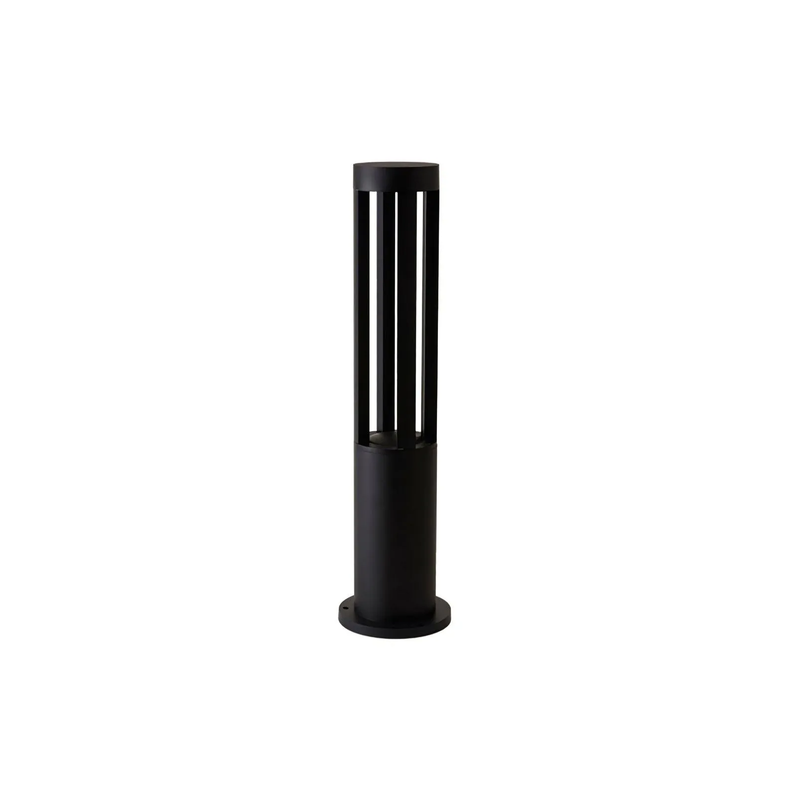 Black Cylindrical Garden Outdoor Light