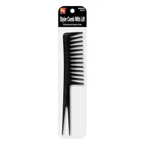 BLACK STYLER COMB WITH LIFT