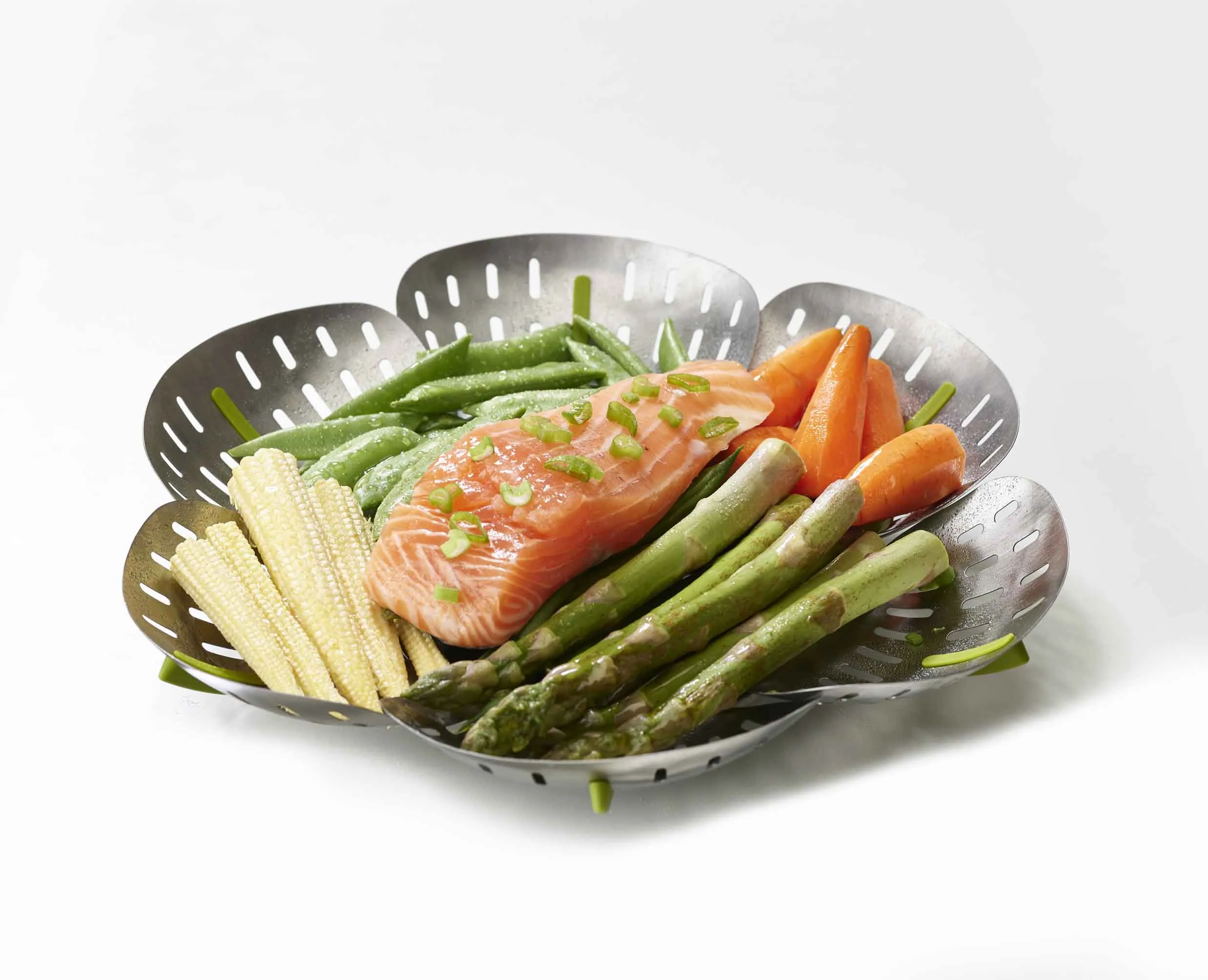 Bloom™ Stainless-steel Folding Steamer Basket