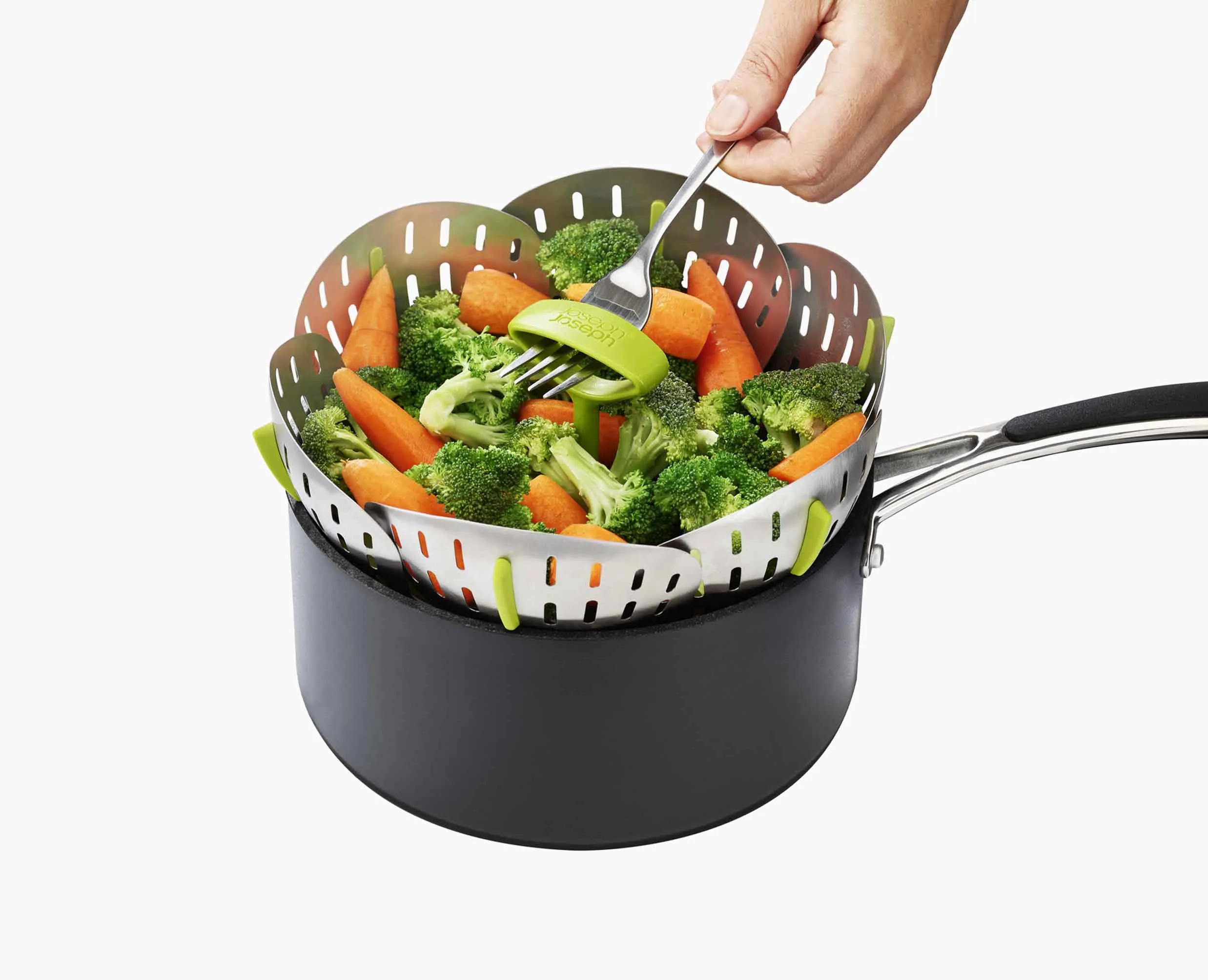 Bloom™ Stainless-steel Folding Steamer Basket