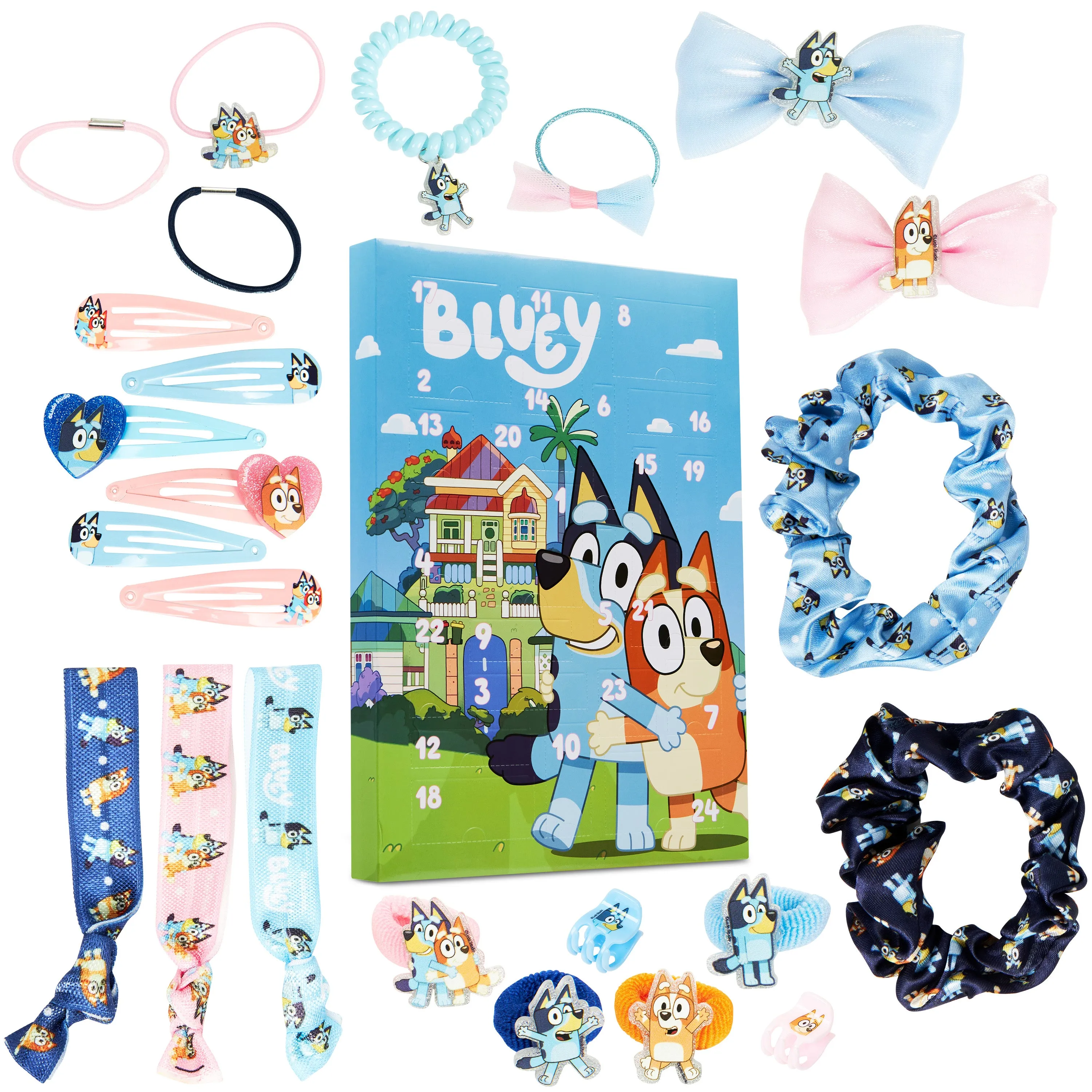 Bluey Advent Calendar 2025, Girls Hair Accessories Countdown Calendar