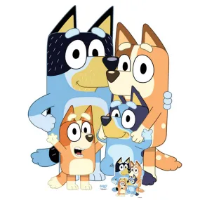 Bluey Heeler Family Lifesize Carboard Cutout - 117cm