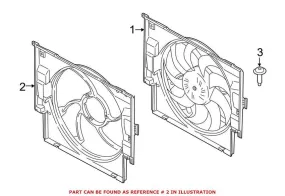 BMW Engine Cooling Fan Shroud 17428626871