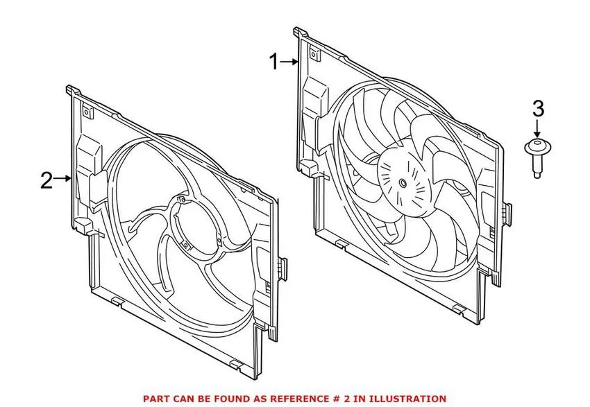 BMW Engine Cooling Fan Shroud 17428626871