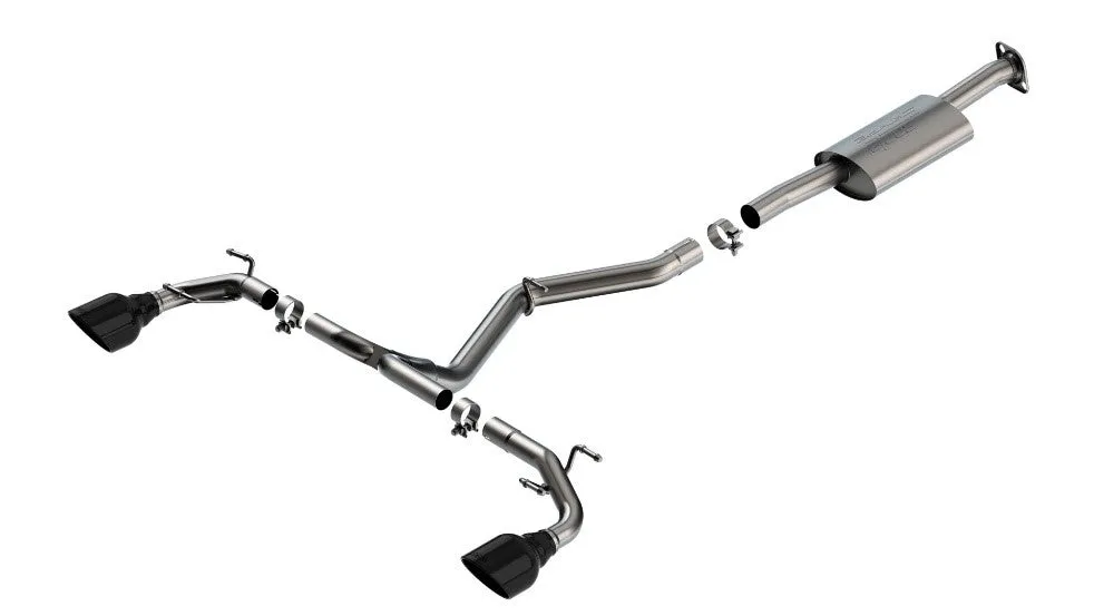 BORLA 140909BC Cat-Back Exhaust System S-Type Black Chrome for SUBARU BRZ, TOYOTA GR 86 2022