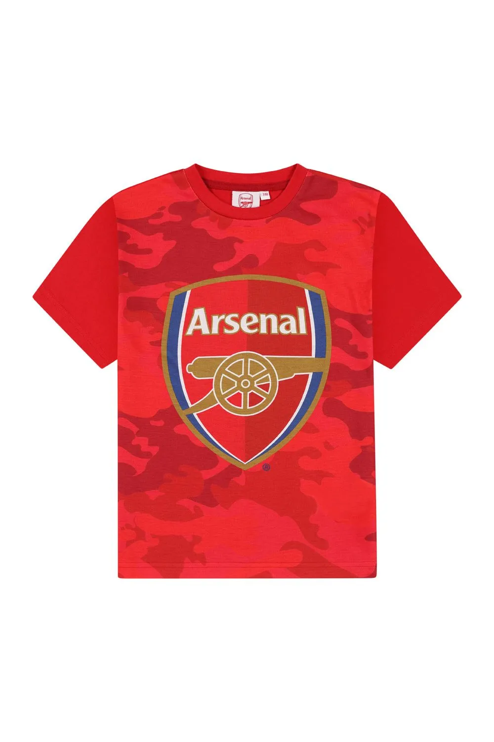 Boys Arsenal FC Red Camouflage Short Pyjamas