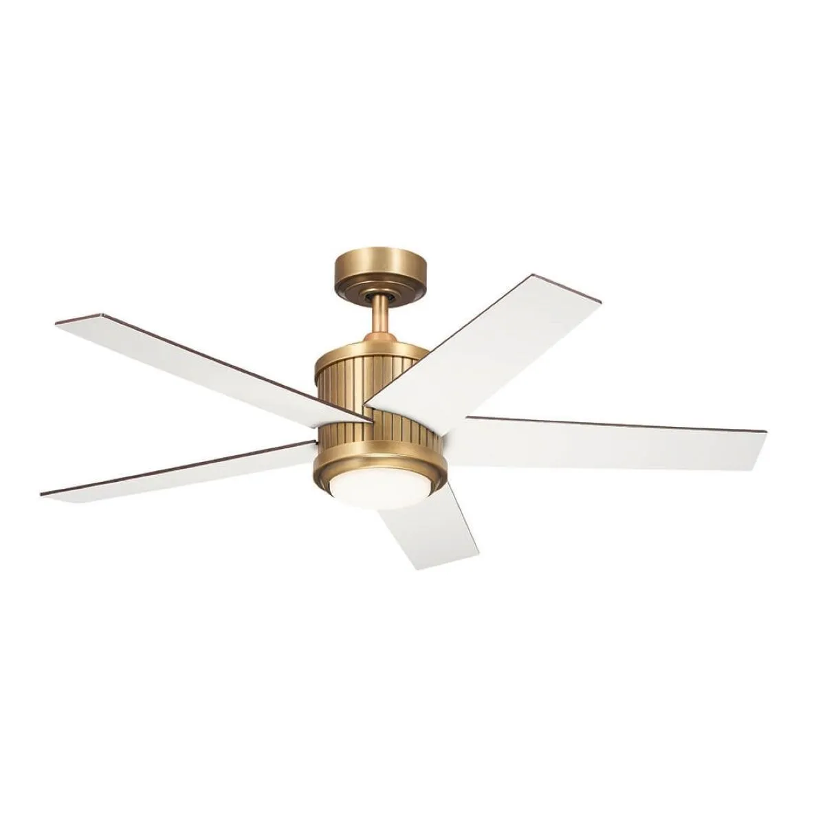 Brahm 48 Inch Natural Brass LED Indoor Ceiling Fan with Remote