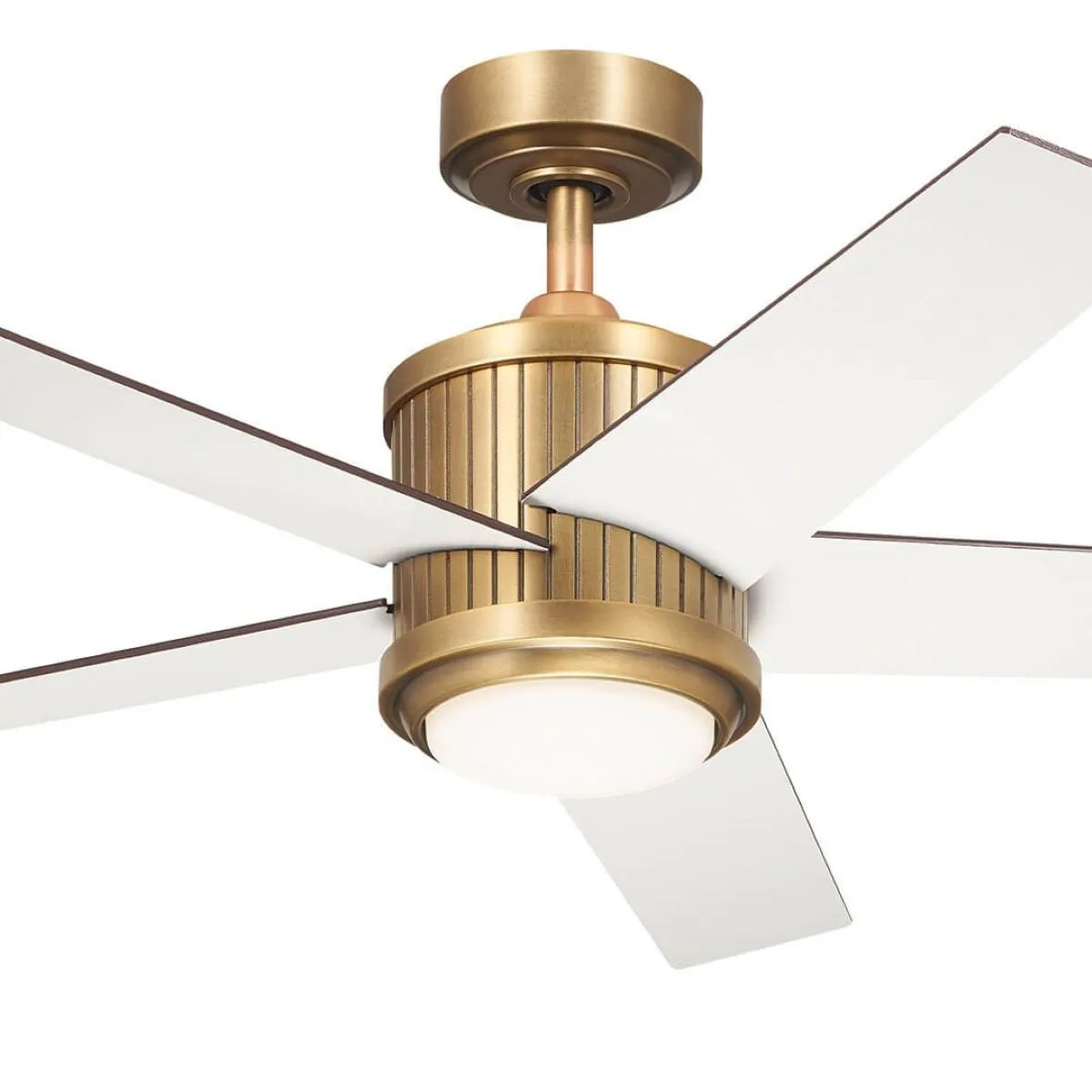 Brahm 48 Inch Natural Brass LED Indoor Ceiling Fan with Remote