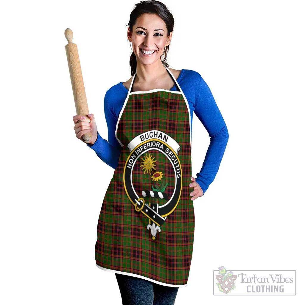 Buchan Tartan Apron with Family Crest