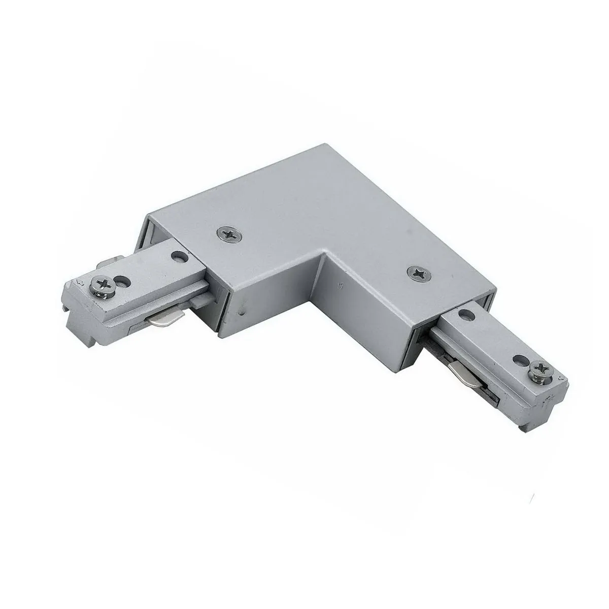 Cal Track L Connector in Brushed Steel