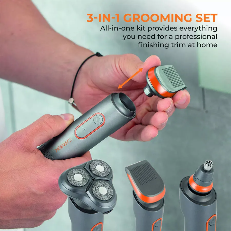 Carmen Titan 3-in-1 Cordless Shaver Set