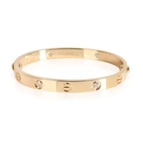 Cartier Love Diamond Bracelet in 18K Yellow Gold 0.42 CTW