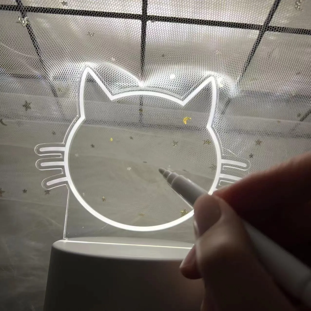 Cat LED Note Board