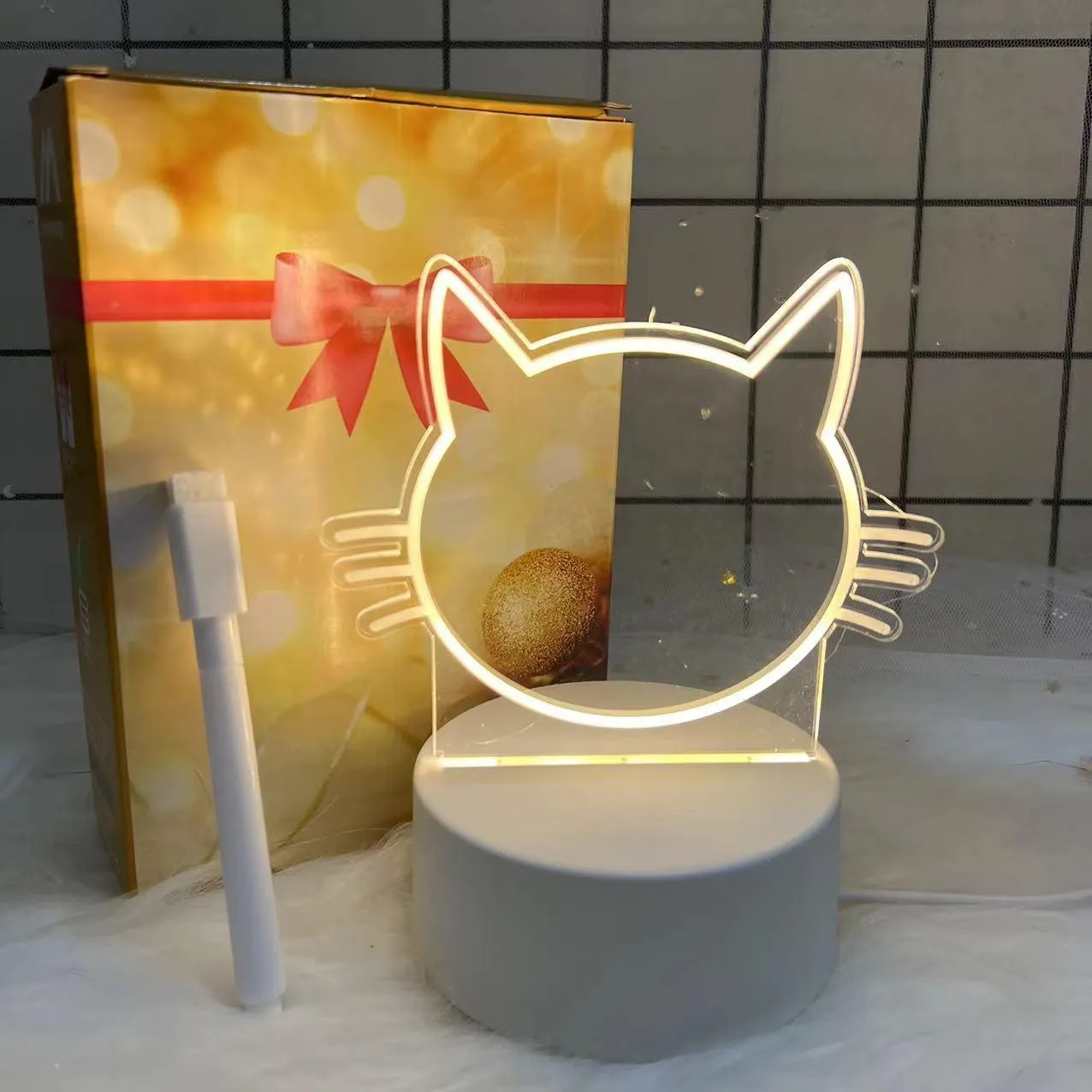 Cat LED Note Board