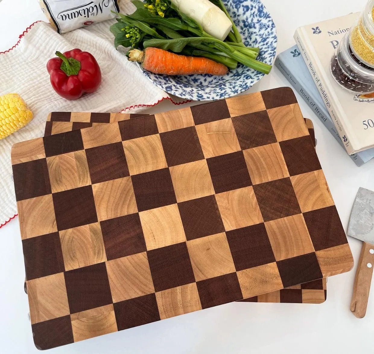 Checkered Board Cutting Board