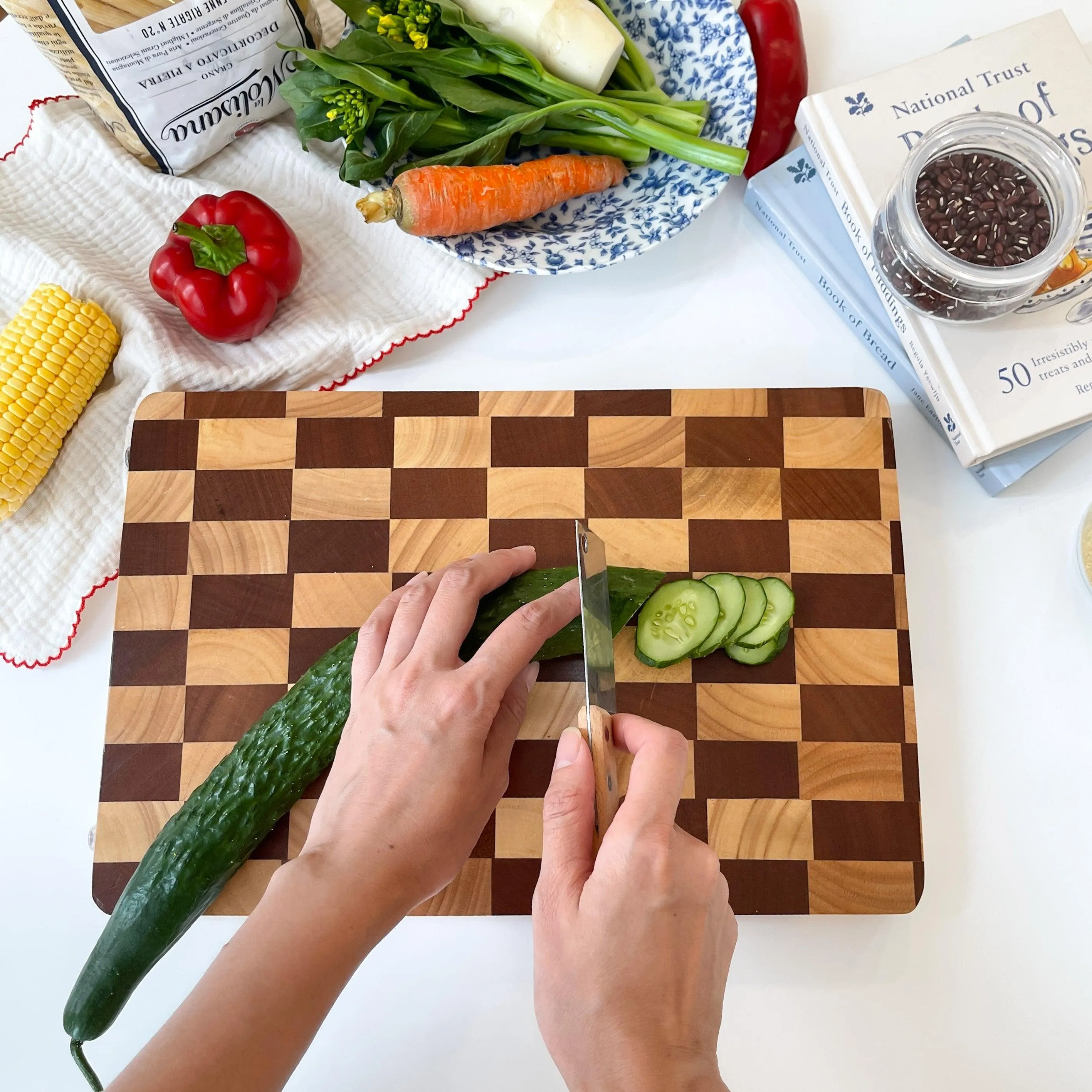 Checkered Board Cutting Board