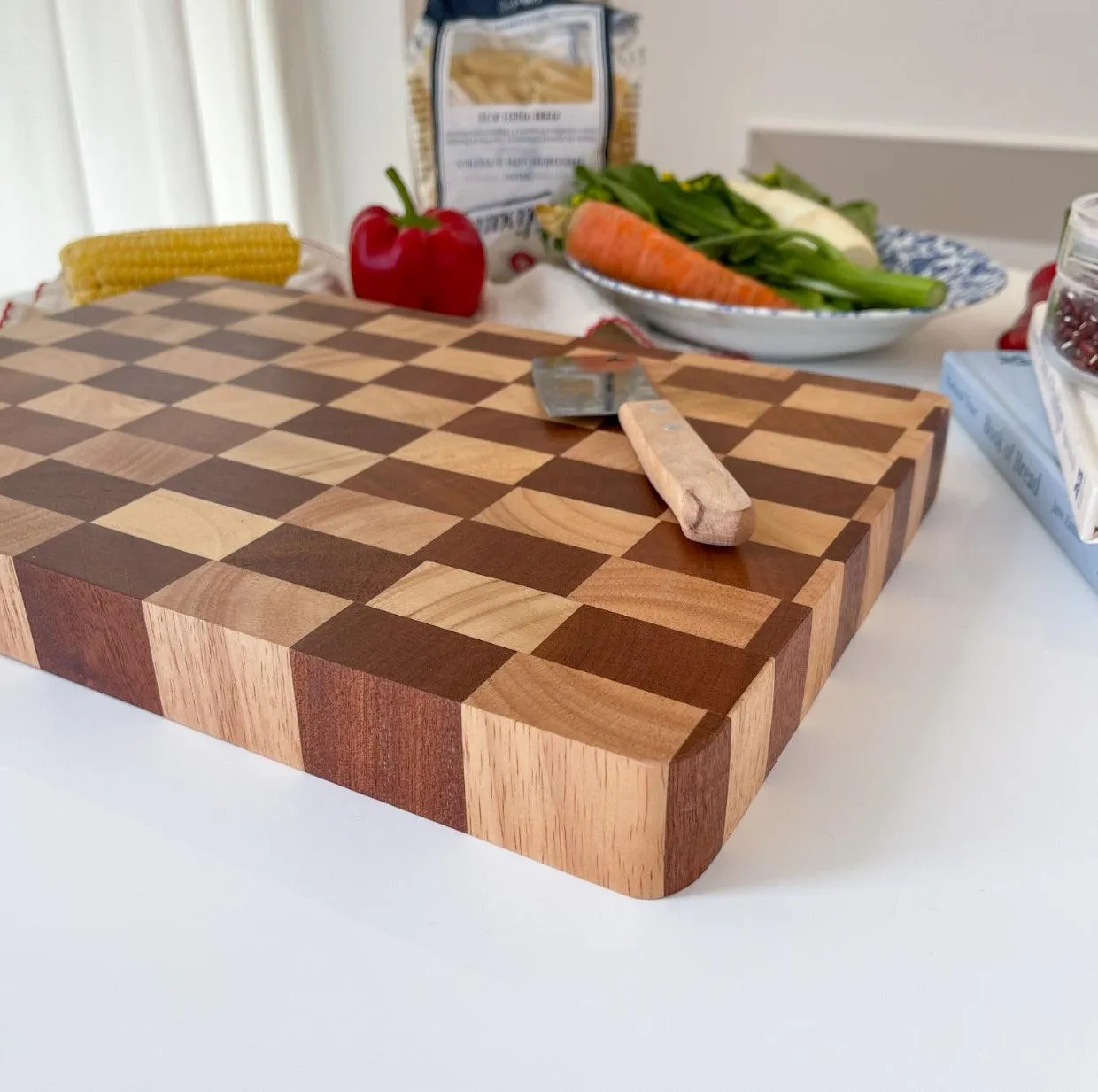 Checkered Board Cutting Board