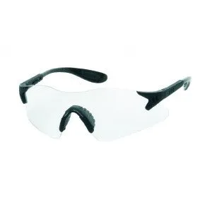 Clear Lens - Soft Non-Slip Rubber Nose Piece - Fully Adjustable Temples Safety Glasses