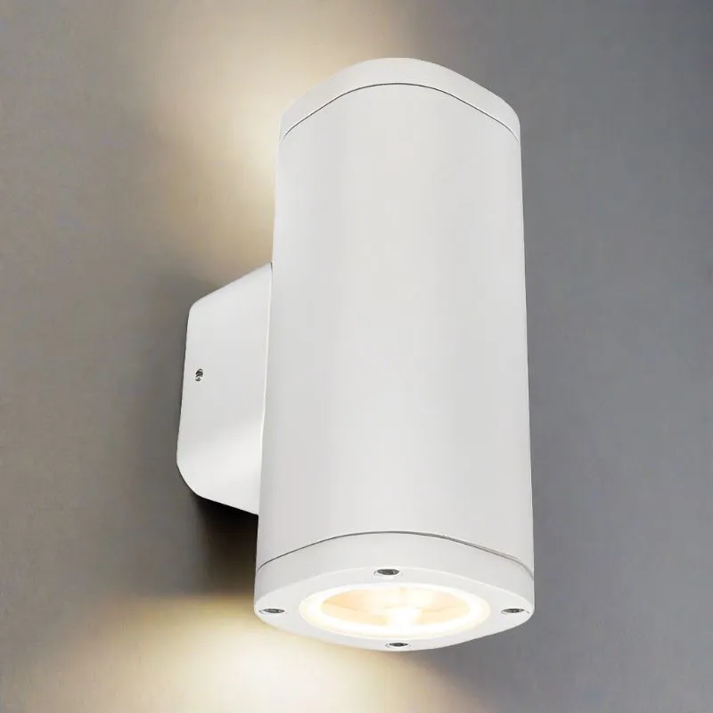 CLEARANCE Modern Architectural Decorative LED Up/Down Wall Light in White